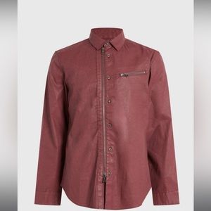 John Varvatos Red Mack Over Shirt Sz. Medium $598